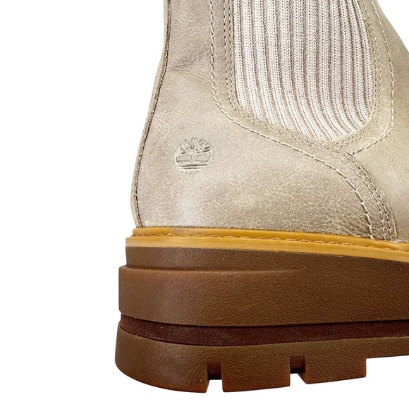 Timberland Women’s Cervinia Valley Chelsea Boot Light Taupe Size 10 NWT - Picture 9 of 15